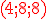 3$ \red \rm (4;8;8)